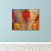 Paul Klee Rode ballon abstract kleurrijke kunst Canvas Afdruk (Insitu (Houten vloer))