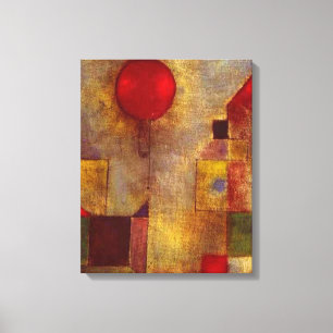 Paul Klee Rode Ballon Abstract Kleurrijke Kunst  Canvas Afdruk