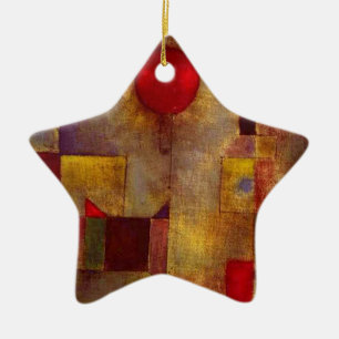 Paul Klee Rode Ballon Abstract Kleurrijke Kunst  Keramisch Ornament
