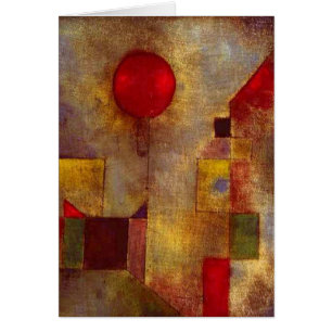 Paul Klee Rode Ballon Abstracte Kleurrijke Kunst