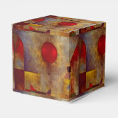 Paul Klee Rode Ballon Abstracte Kleurrijke Kunst Bedankdoosjes (Achterkant)
