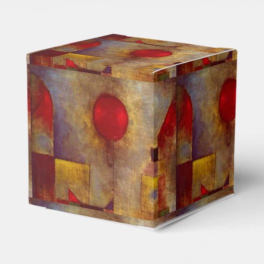 Paul Klee Rode Ballon Abstracte Kleurrijke Kunst Bedankdoosjes (Achterkant)