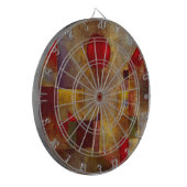 Paul Klee Rode Ballon Abstracte Kleurrijke Kunst Dartbord (Voorkant Links)