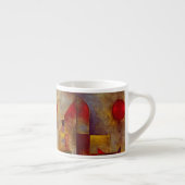 Paul Klee Rode Ballon Abstracte Kleurrijke Kunst Espresso Kop (Rechts)