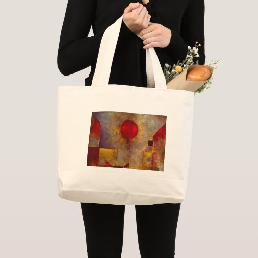 Paul Klee Rode Ballon Abstracte Kleurrijke Kunst Grote Tote Bag (Voorkant (product))