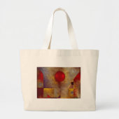 Paul Klee Rode Ballon Abstracte Kleurrijke Kunst Grote Tote Bag (Voorkant)
