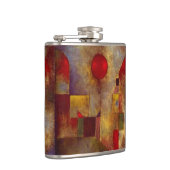 Paul Klee Rode Ballon Abstracte Kleurrijke Kunst Heupfles (Rechts)