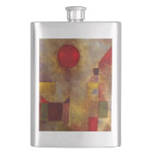 Paul Klee Rode Ballon Abstracte Kleurrijke Kunst Heupfles (Voorkant)