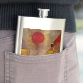 Paul Klee Rode Ballon Abstracte Kleurrijke Kunst Heupfles (Voorbeeld)