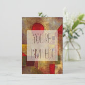 Paul Klee Rode Ballon Abstracte Kleurrijke Kunst Kaart (Staand voorkant)