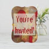 Paul Klee Rode Ballon Abstracte Kleurrijke Kunst Kaart (Staand voorkant)