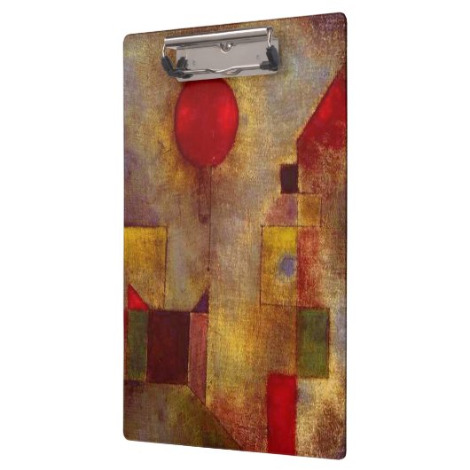 Paul Klee Rode Ballon Abstracte Kleurrijke Kunst Klembord (Links)