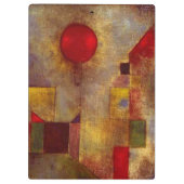 Paul Klee Rode Ballon Abstracte Kleurrijke Kunst Klembord (Achterkant)