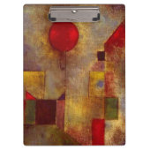 Paul Klee Rode Ballon Abstracte Kleurrijke Kunst Klembord (Voorkant)