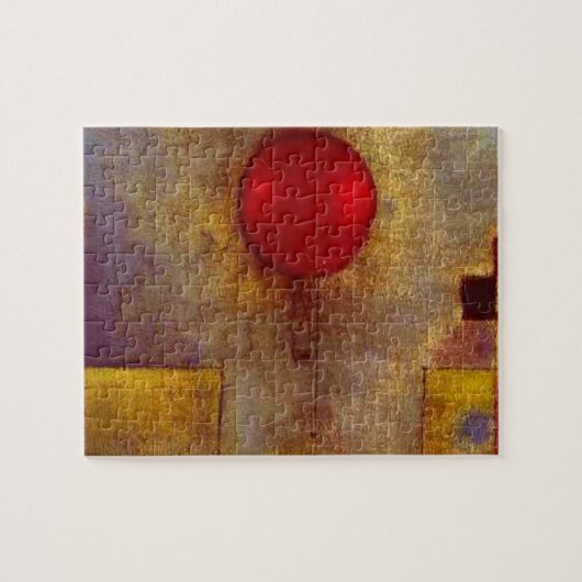 Paul Klee Rode Ballon Abstracte Kleurrijke Kunst Legpuzzel (Horizontaal)