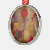 Paul Klee Rode Ballon Abstracte Kleurrijke Kunst Metalen Ornament (Links)