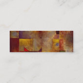 Paul Klee Rode Ballon Abstracte Kleurrijke Kunst Mini Visitekaartje (Achterkant)