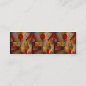 Paul Klee Rode Ballon Abstracte Kleurrijke Kunst Mini Visitekaartje (Achterkant)