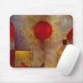 Paul Klee Rode Ballon Abstracte Kleurrijke Kunst Muismat (Met muis)