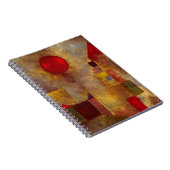Paul Klee Rode Ballon Abstracte Kleurrijke Kunst Notitieboek (Rechterzijde)