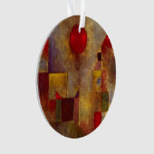 Paul Klee Rode Ballon Abstracte Kleurrijke Kunst Ornament (voorkant)