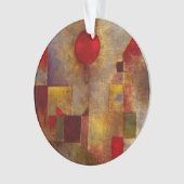 Paul Klee Rode Ballon Abstracte Kleurrijke Kunst Ornament (voorkant)