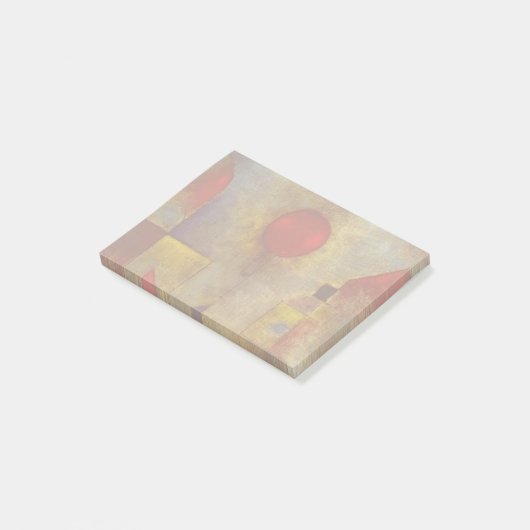 Paul Klee Rode Ballon Abstracte Kleurrijke Kunst Post-it® Notes (Schuin)