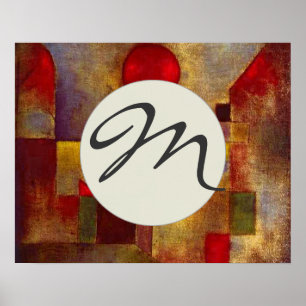 Paul Klee Rode Ballon Abstracte Kleurrijke Kunst Poster