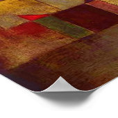 Paul Klee Rode Ballon Abstracte Kleurrijke Kunst Poster (Hoek)