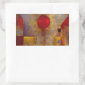 Paul Klee Rode Ballon Abstracte Kleurrijke Kunst Rechthoekige Sticker (Tas)