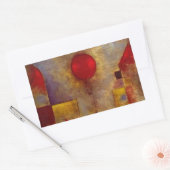 Paul Klee Rode Ballon Abstracte Kleurrijke Kunst Rechthoekige Sticker (Envelop)