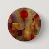 Paul Klee Rode Ballon Abstracte Kleurrijke Kunst Ronde Button 5,7 Cm (Voorkant)