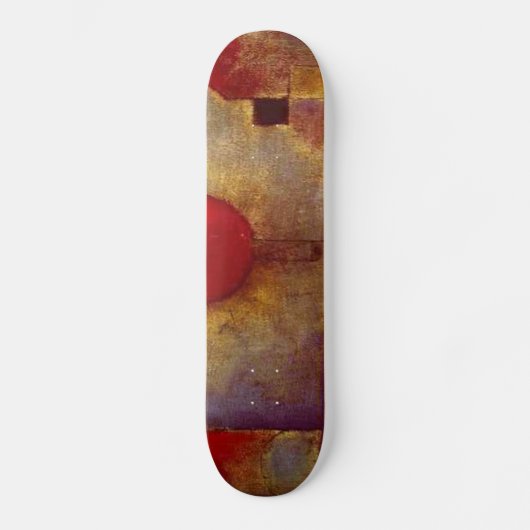 Paul Klee Rode Ballon Abstracte Kleurrijke Kunst Skateboard (Voorkant)