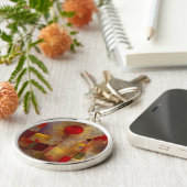 Paul Klee Rode Ballon Abstracte Kleurrijke Kunst Sleutelhanger (Zijkant)