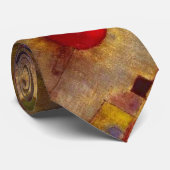 Paul Klee Rode Ballon Abstracte Kleurrijke Kunst Stropdas (Opgerold)