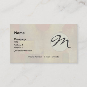 Paul Klee Rode Ballon Abstracte Kleurrijke Kunst Visitekaartje