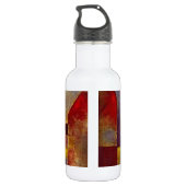 Paul Klee Rode Ballon Abstracte Kleurrijke Kunst Waterfles (Achterkant)