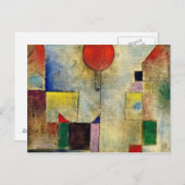 Paul Klee - Rode ballon Briefkaart (Voorkant / Achterkant)