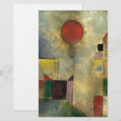 Paul Klee Rode ballon Briefpapier (Voorkant / Achterkant)