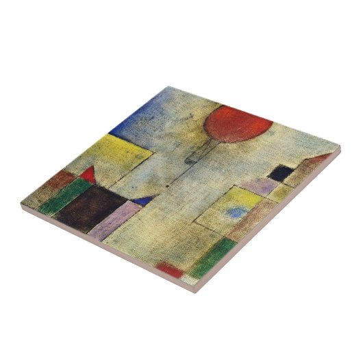 Paul Klee - Rode ballon Tegeltje (Zijkant)