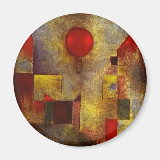 Paul Klee Rode ballonmagneet Magneet (Voorkant)