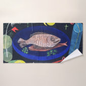 Paul Klee rond de vis Badhanddoek (Badhanddoek)