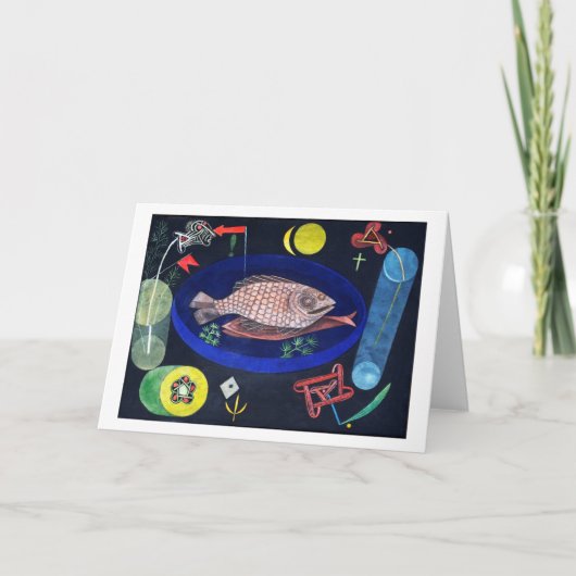 Paul Klee rond de vis Kaart (Voorkant)