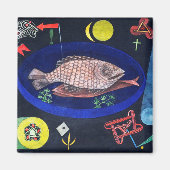 Paul Klee rond de vis Magneet (Voorkant)