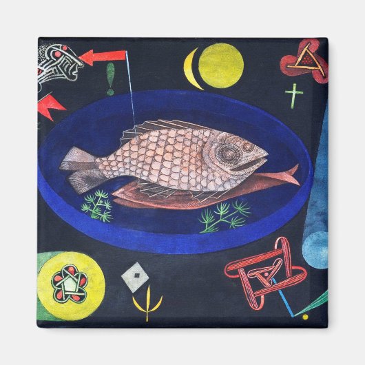 Paul Klee rond de vis Magneet (Voorkant)