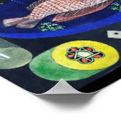 Paul Klee rond de vis Poster (Hoek)