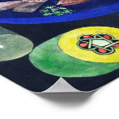 Paul Klee rond de vis Poster (Hoek)