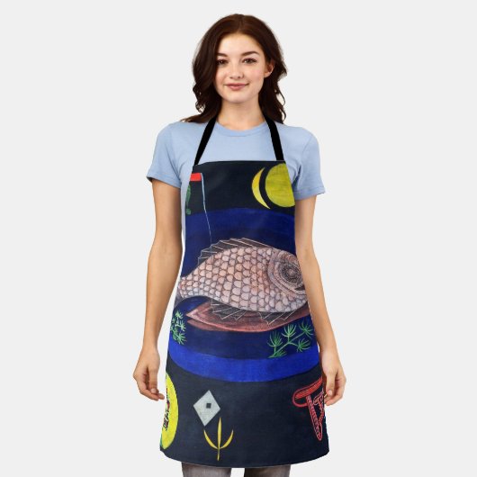 Paul Klee rond de vis Schort (Gedragen)