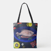 Paul Klee rond de vis Tote Bag (Achterkant)