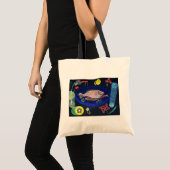 Paul Klee rond de vis Tote Bag (Voorkant (product))